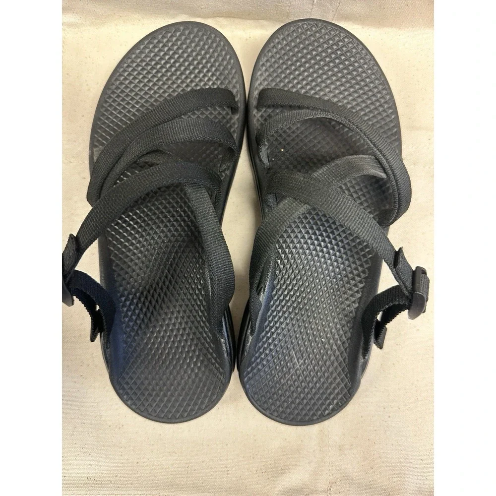 Chaco Women's Sandals Size 7 Black Adjustable Strap Slip On Outdoor Hiking - Picture 11 of 11